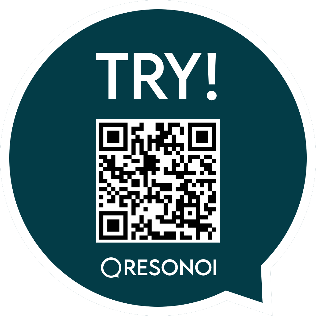 Read QR to Try Resonoi